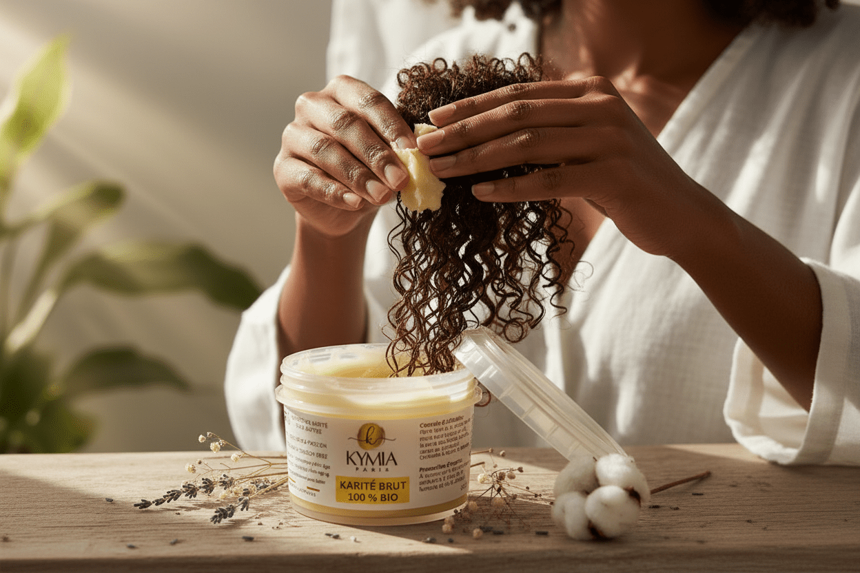 Beurre de Karité 100% Bio 200 g – Nutrition Intense Cheveux & Peau - Kymia Paris