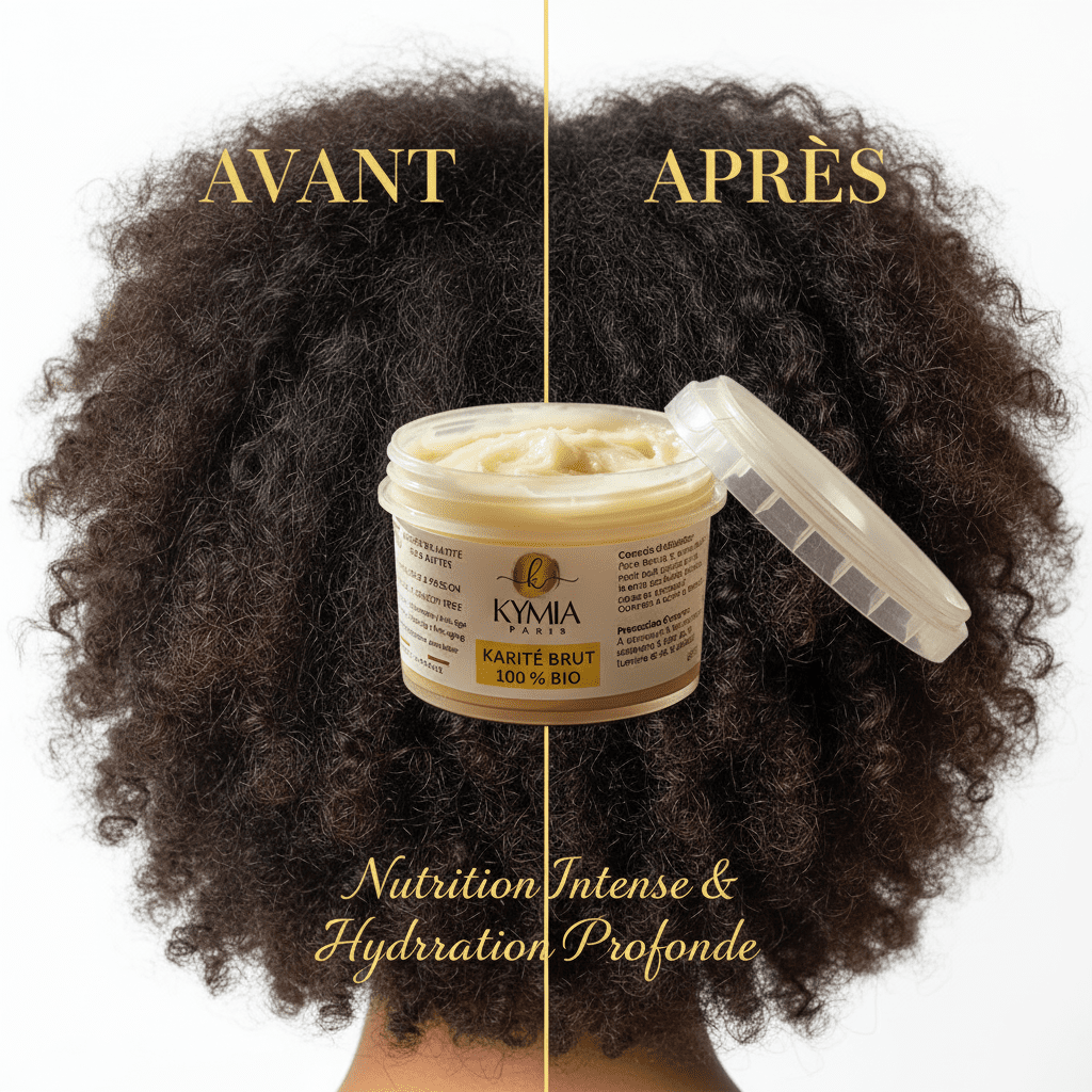 Beurre de Karité 100% Bio 200 g – Nutrition Intense Cheveux & Peau - Kymia Paris