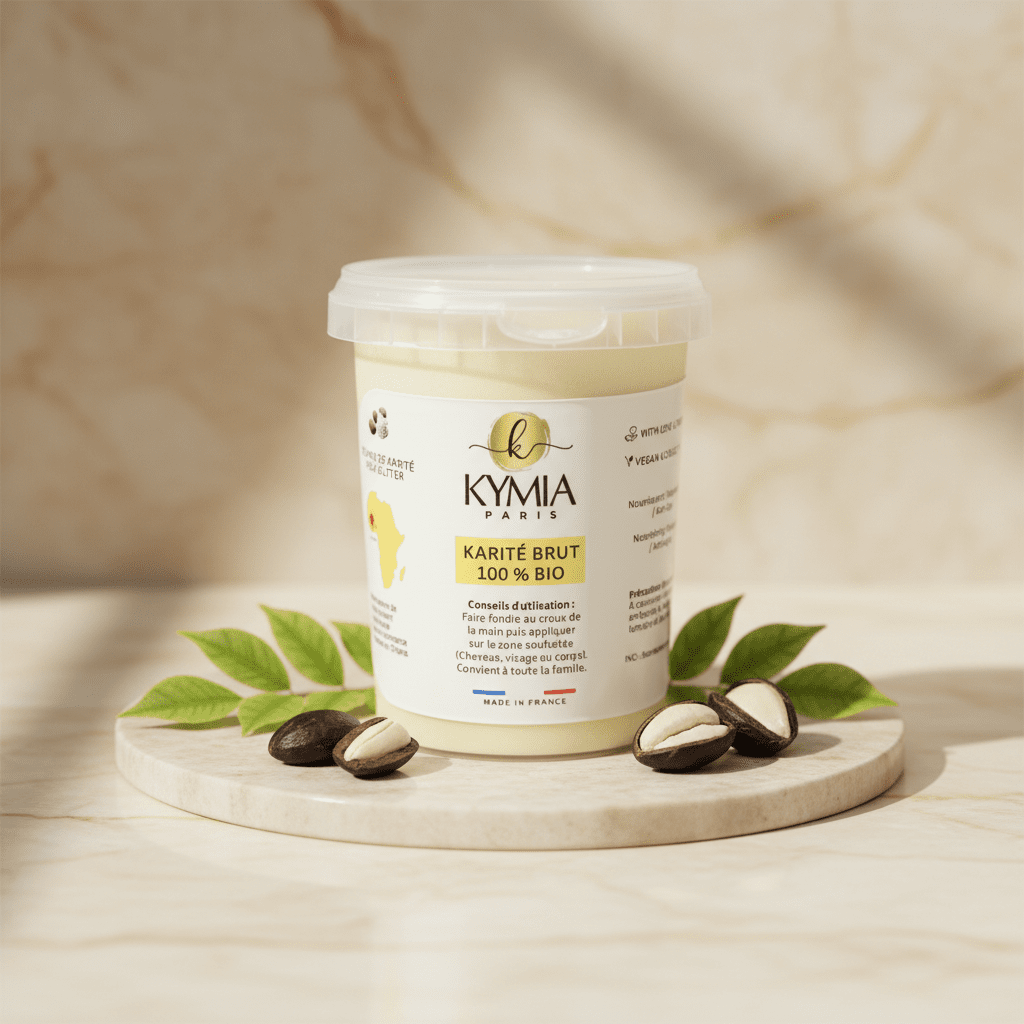 Beurre de Karité 100% Bio 500 g – Nutrition Intense Cheveux & Peau - Kymia Paris