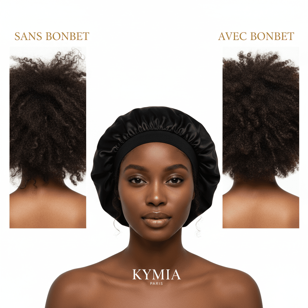 Bonnet en Satin Double Kymia – Silky & Soft Protection Jour & Nuit - Kymia Paris