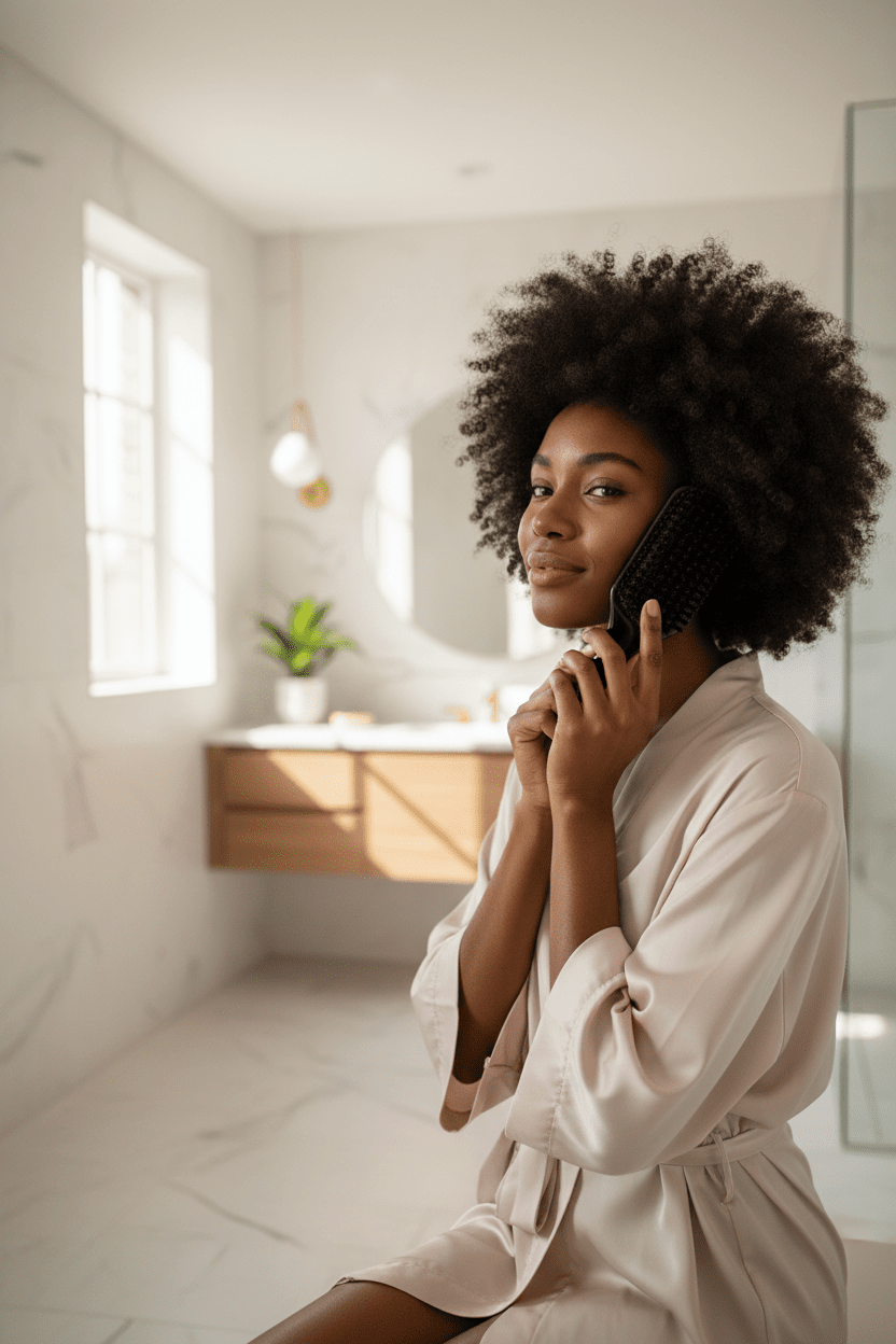 Brosse Poils de Sanglier Kymia Paris – Cheveux Afro & Plaquage - Kymia Paris