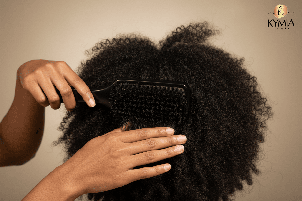 Brosse Poils de Sanglier Kymia Paris – Cheveux Afro & Plaquage - Kymia Paris