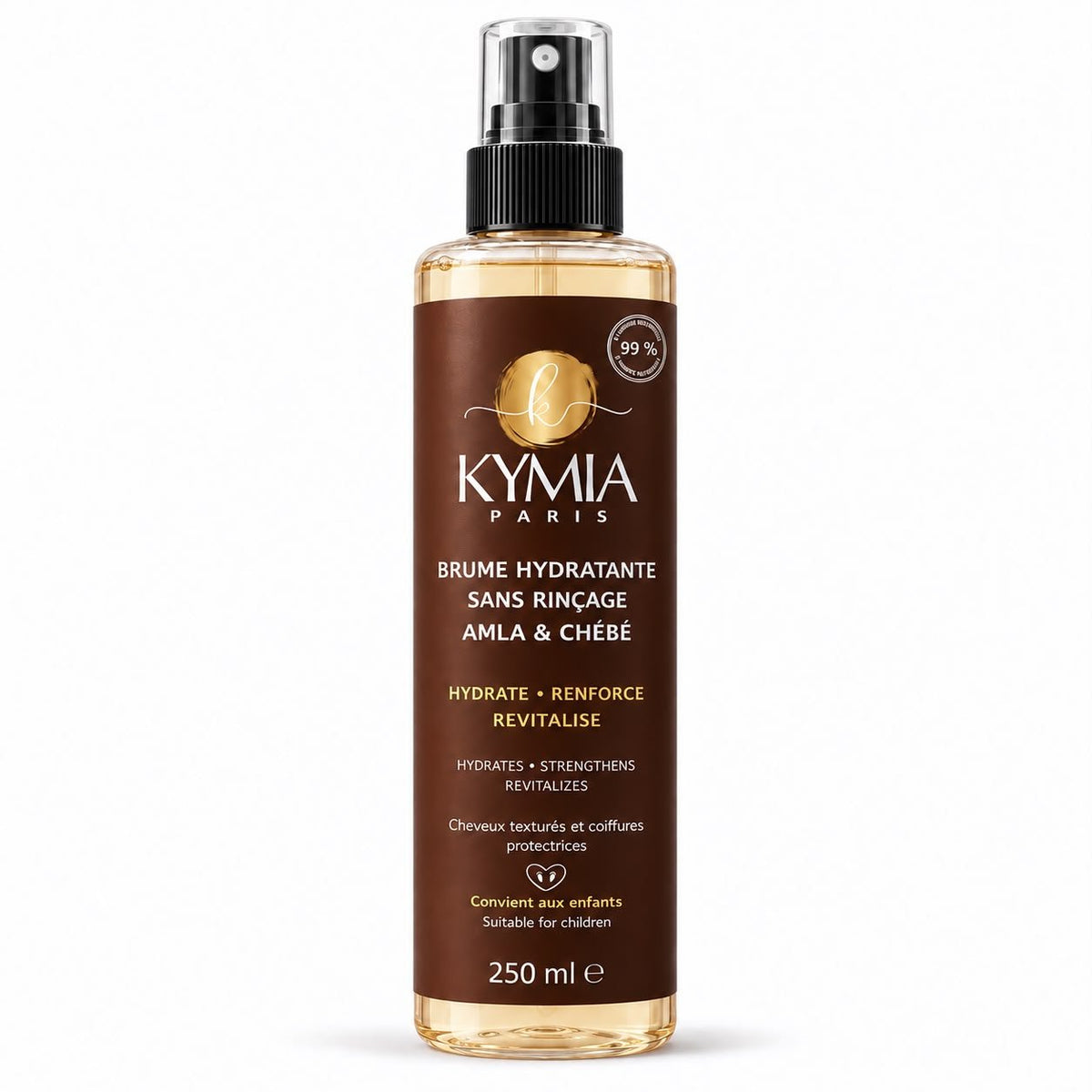 Brume hydratante sans rinçage Amla & Chébé – 250 ml - Kymia Paris