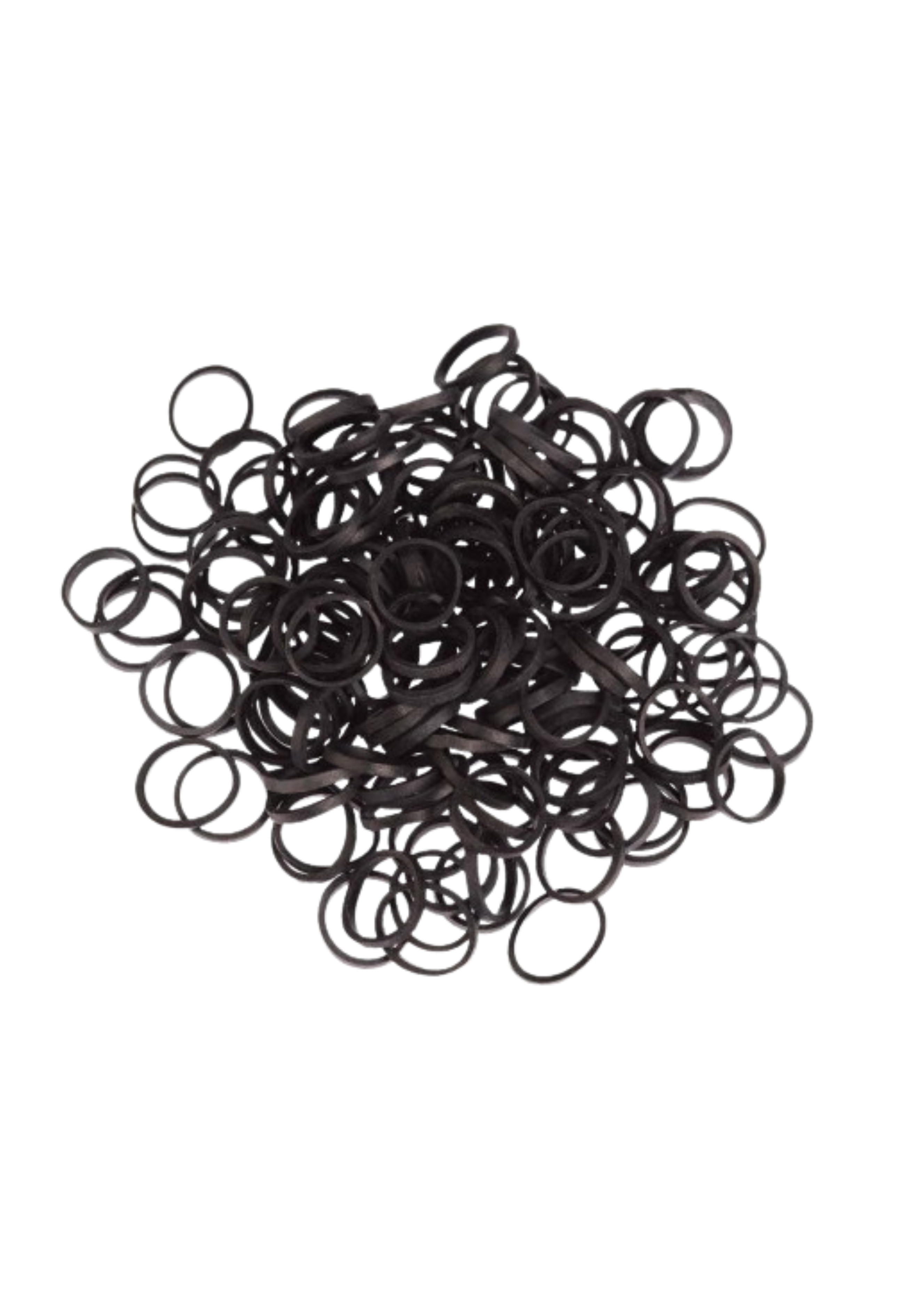 Lot de 400 élastiques noirs
