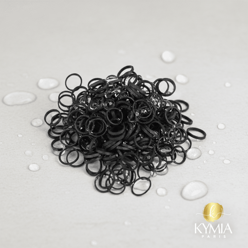 Élastiques Noirs Cheveux Afro – Lot de 400 – Kymia Paris - Kymia Paris