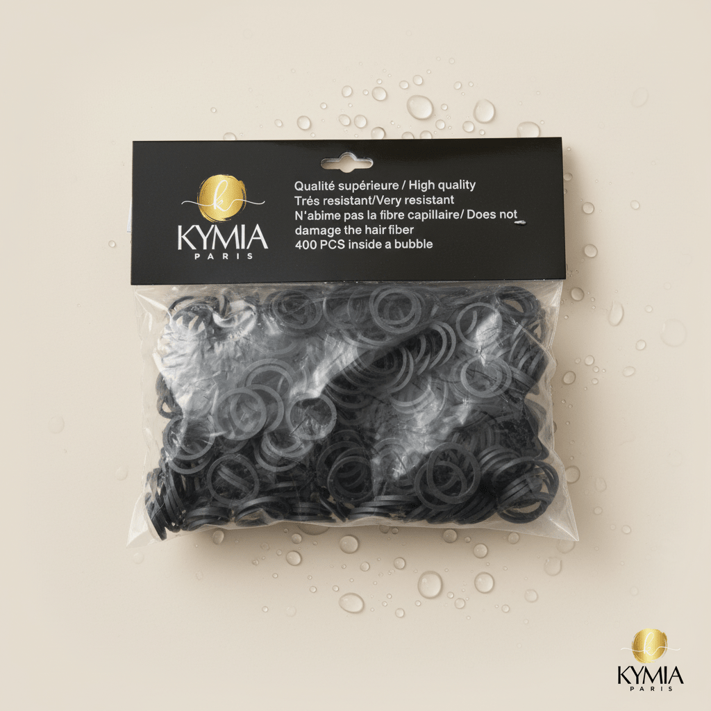 Élastiques Noirs Cheveux Afro – Lot de 400 – Kymia Paris - Kymia Paris