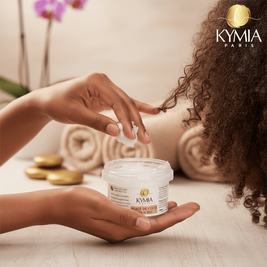 Huile de Coco Bio 200 ml – Soin naturel cheveux & peau - Kymia Paris