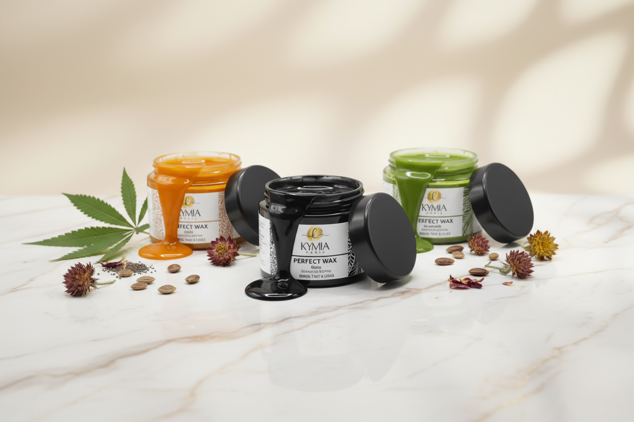 Kymia Perfect WAX - 3 variantes Ricin Chanvre Jamaican Black Castor Oil