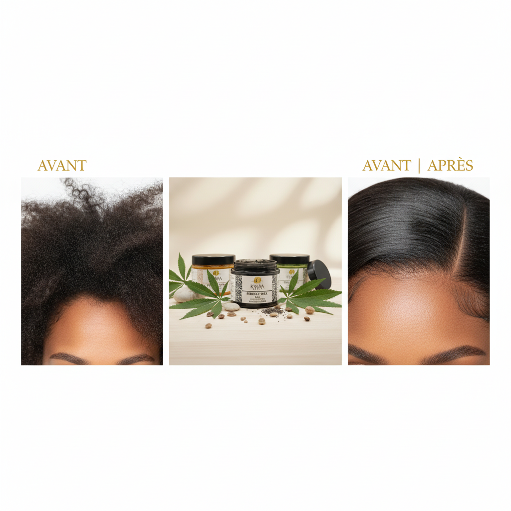 Kymia Perfect WAX - Avant Après baby hair transformation résultats