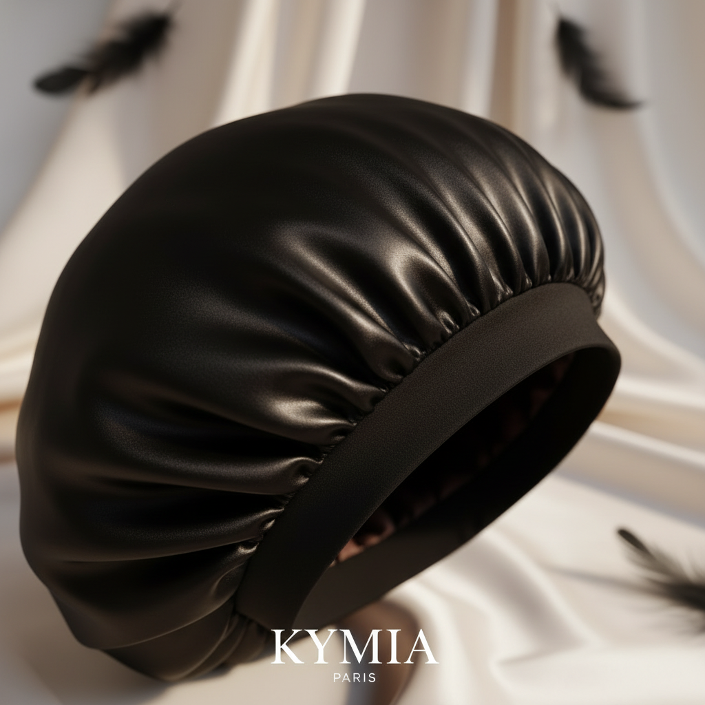 Bonnet Satin - Texture détail avec image originale