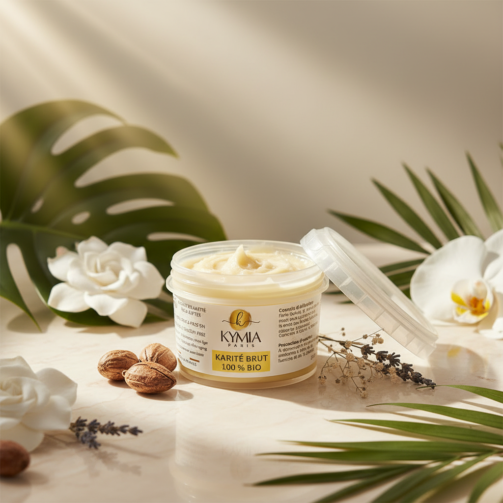 Beurre de Karité 200g Bio - Pot luxe avec noix de karité naturelles