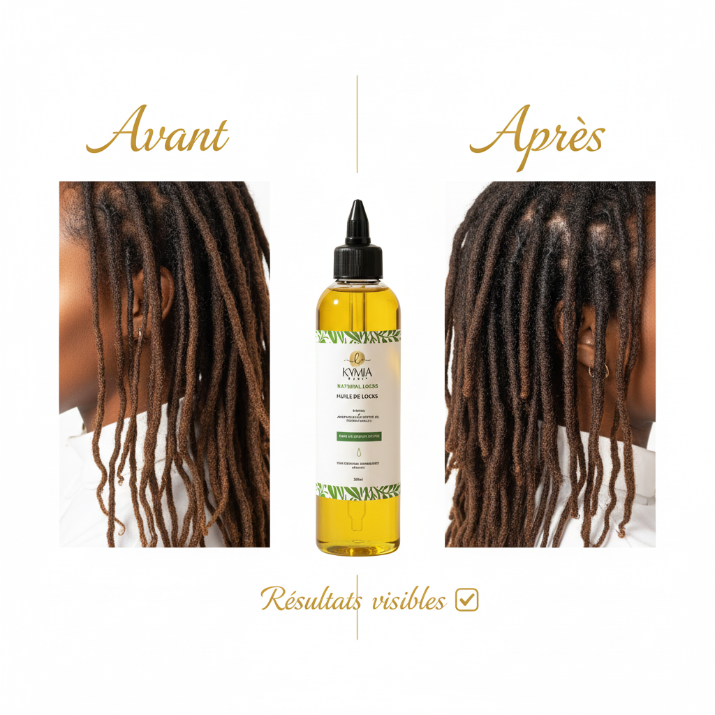 Huile de Locks - Avant Après locks fortifiés