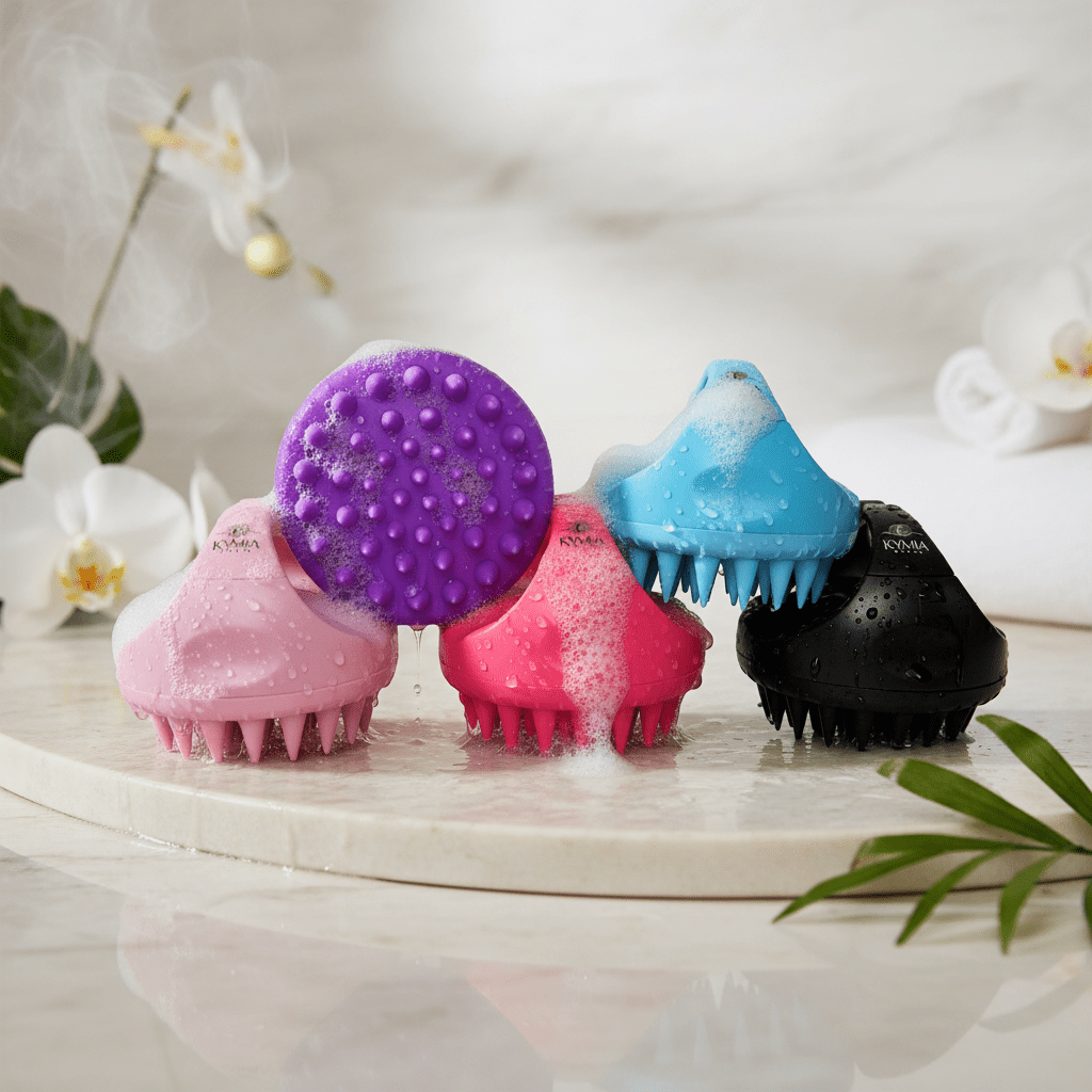 Massage Brush – Brosse Naturelle pour Cheveux Crépus et Frisés - Kymia Paris