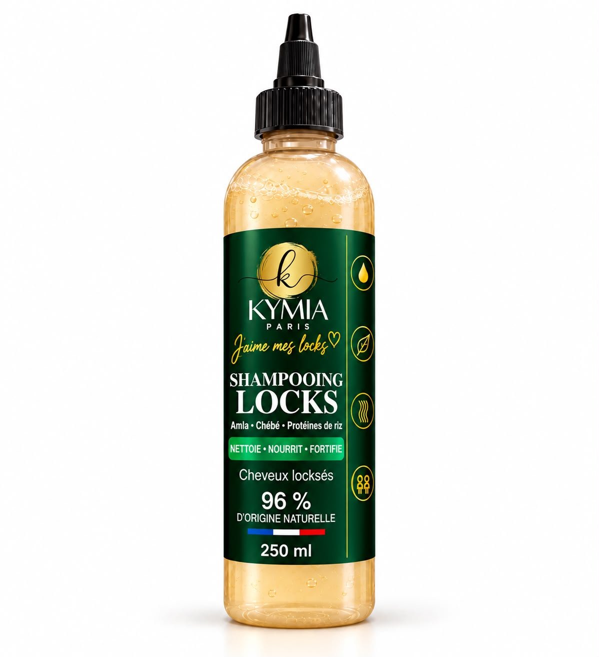 Shampooing Locks Amla, Chébé & Protéines de riz – 250 ml - Kymia Paris