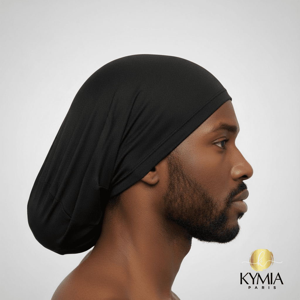 Wave Cap Dreadlocks Noir Jumbo - Tubular Fit pour Locks XL | Kymia Paris - Kymia Paris